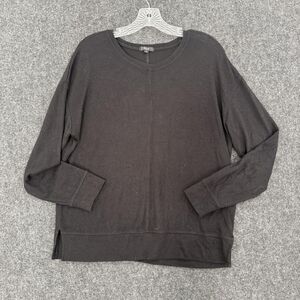 Rails Shirt Women's Medium Black Long Sleeve Pullover High Low Hem Soft Top